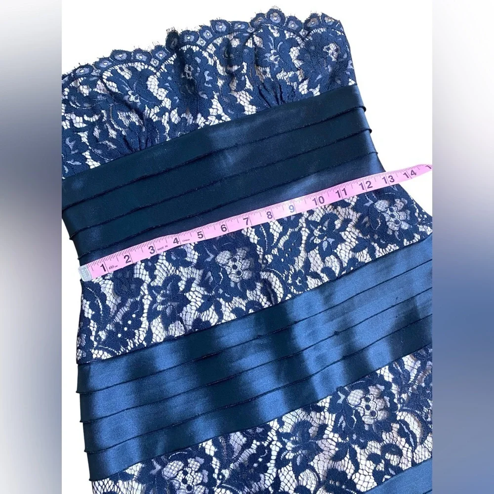 BCBGMAXAZRIA Lace Strapless Cocktail Dress Women’s Size 0 - Picture 11 of 16
